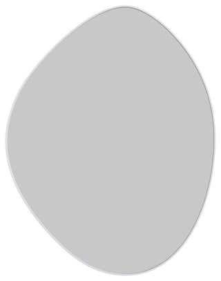 Starla 28 in. x 36 in. Pebble Mirror, White