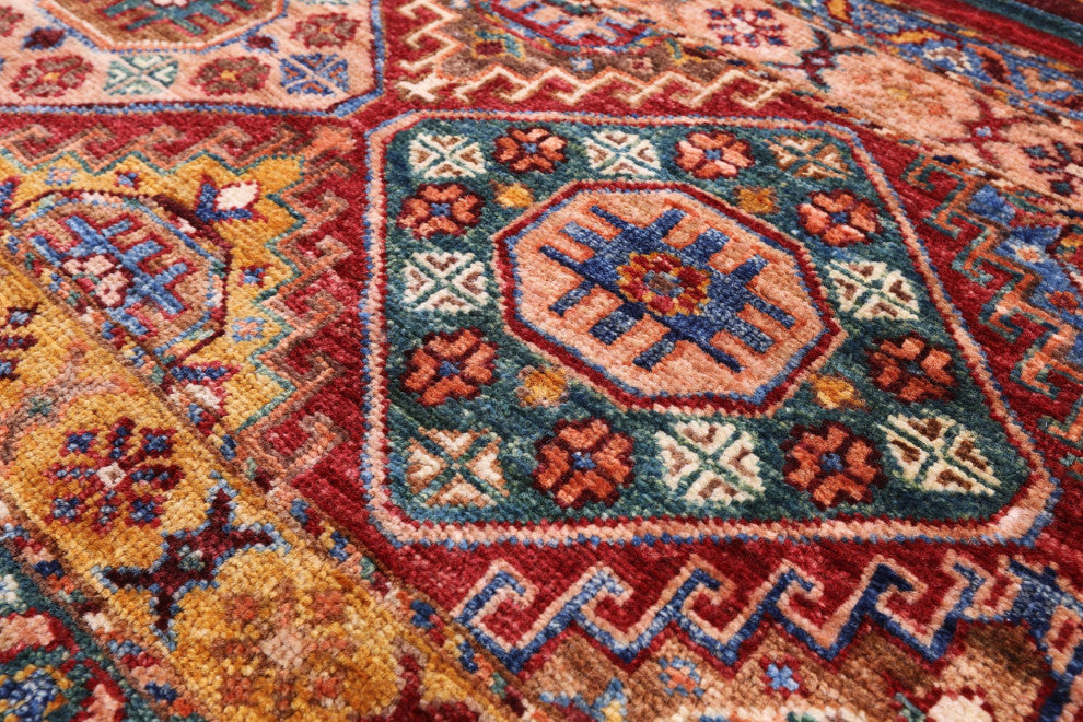 5' 7" X 7' 10" Khorjin Super Kazak Handmade Rug Q7443