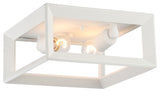 Golden Lighting 2073-FM Smyth 2 Light 12"W Flush Mount Square - Natural White