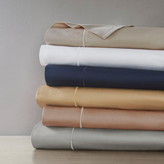Madison Park 600 Thread Count Pima Cotton Sateen Sheet Set, Gold