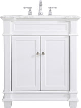 Transitional White 30" Vanity