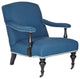 Safavieh Devona Arm Chair, Steel Blue