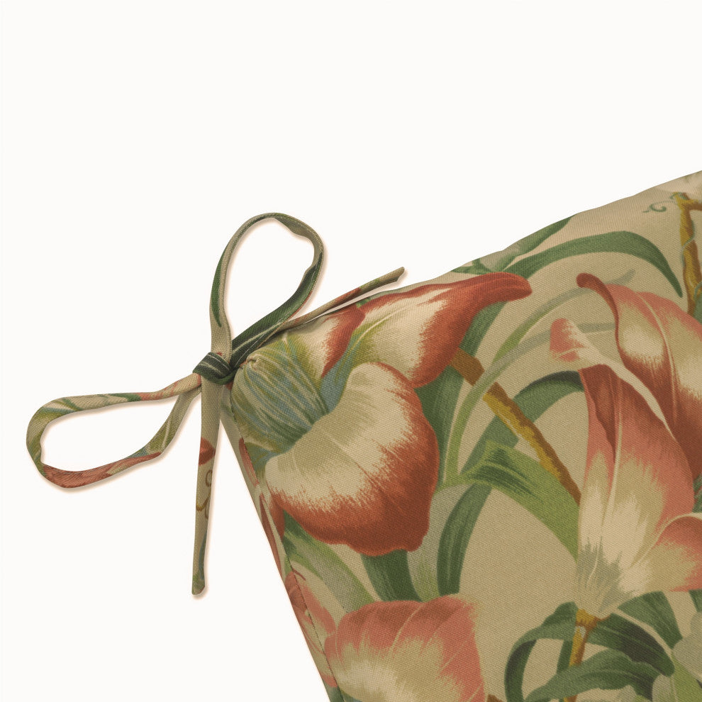 Botanical Glow Tiger Stripe Oversized Chaise Cushion