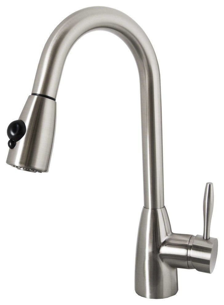 Virtu USA Neptune Single Handle Faucet, Brushed Nickel