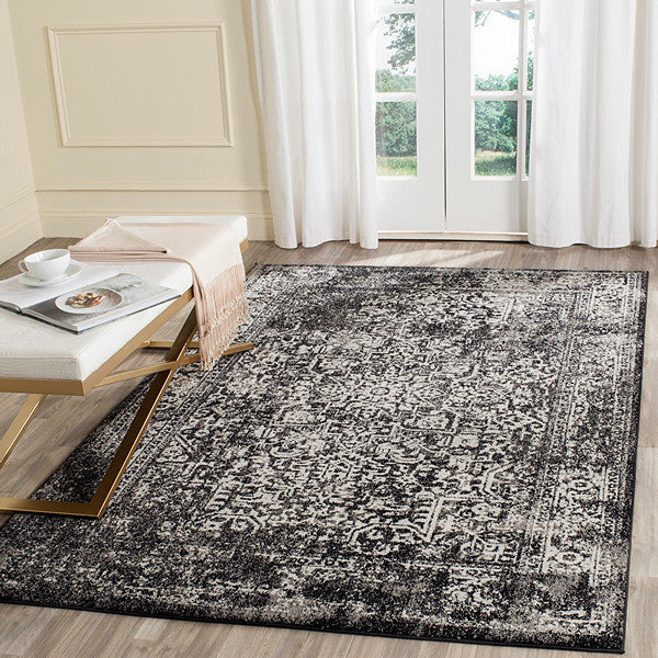 Safavieh Evoke Evk256R Rug, Black/Grey, 8'0" X 10'0"
