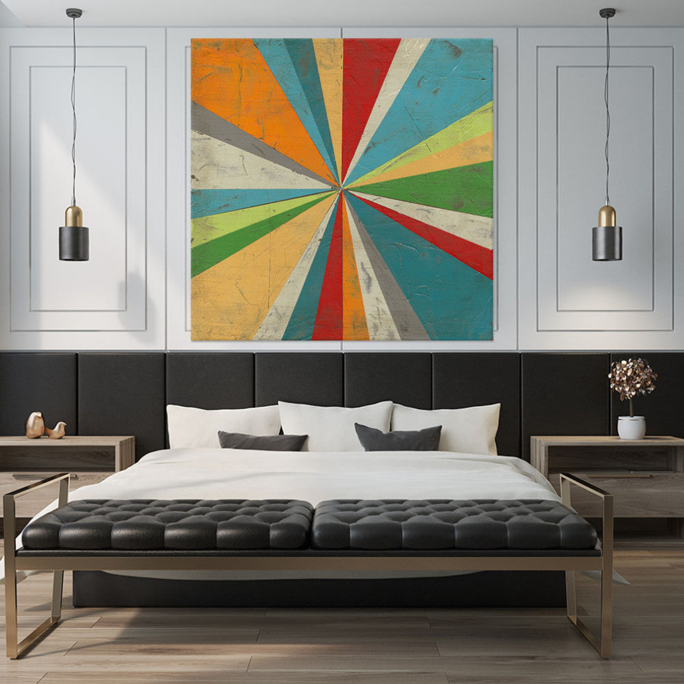 "Carnival Lights I" Fine Art Giant Canvas Print, 54"x54"