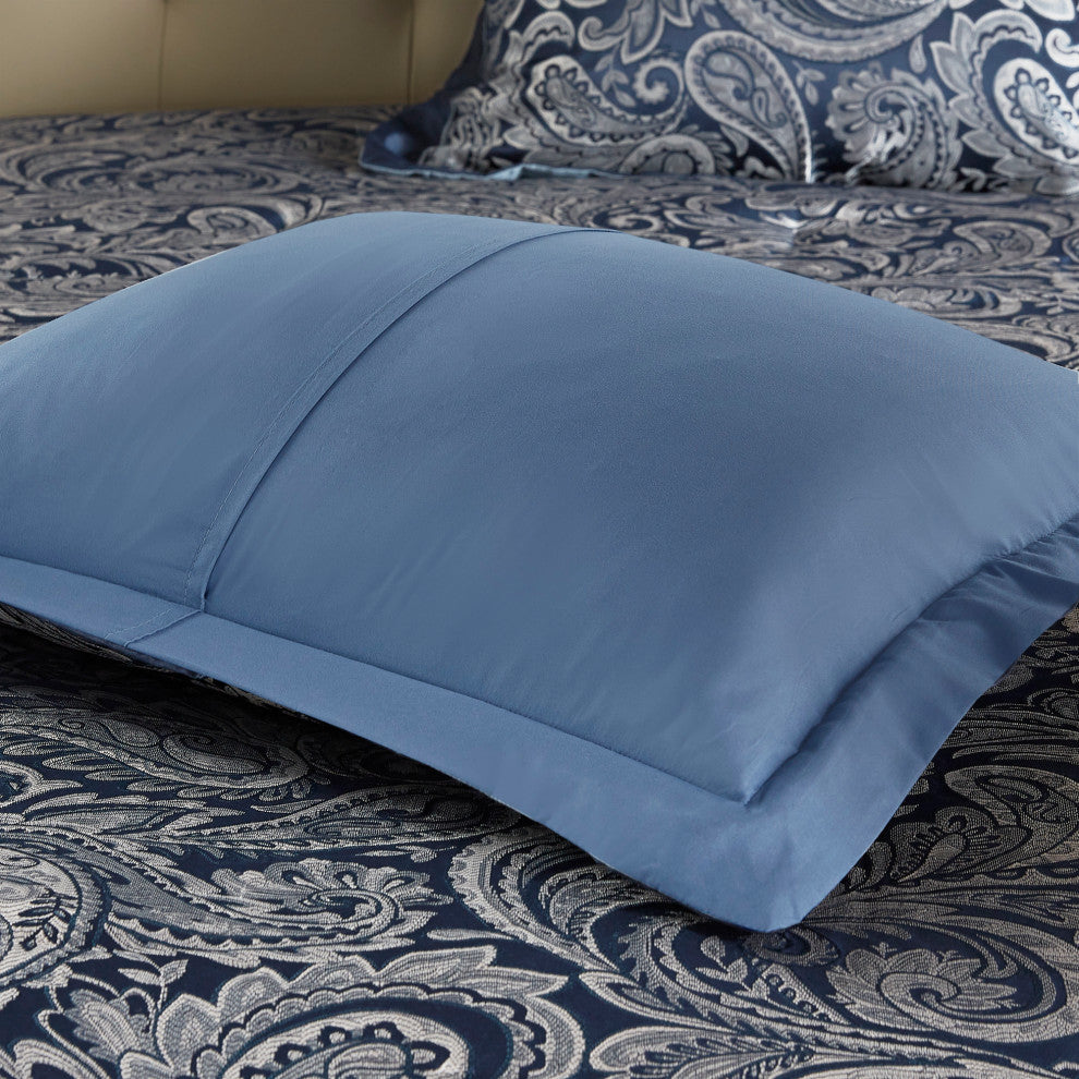 Madison Park Aubrey Comforter Sheet Set, Blue, King