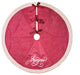 Joyeux Christmas Tree Skirt, Red, 56" Round