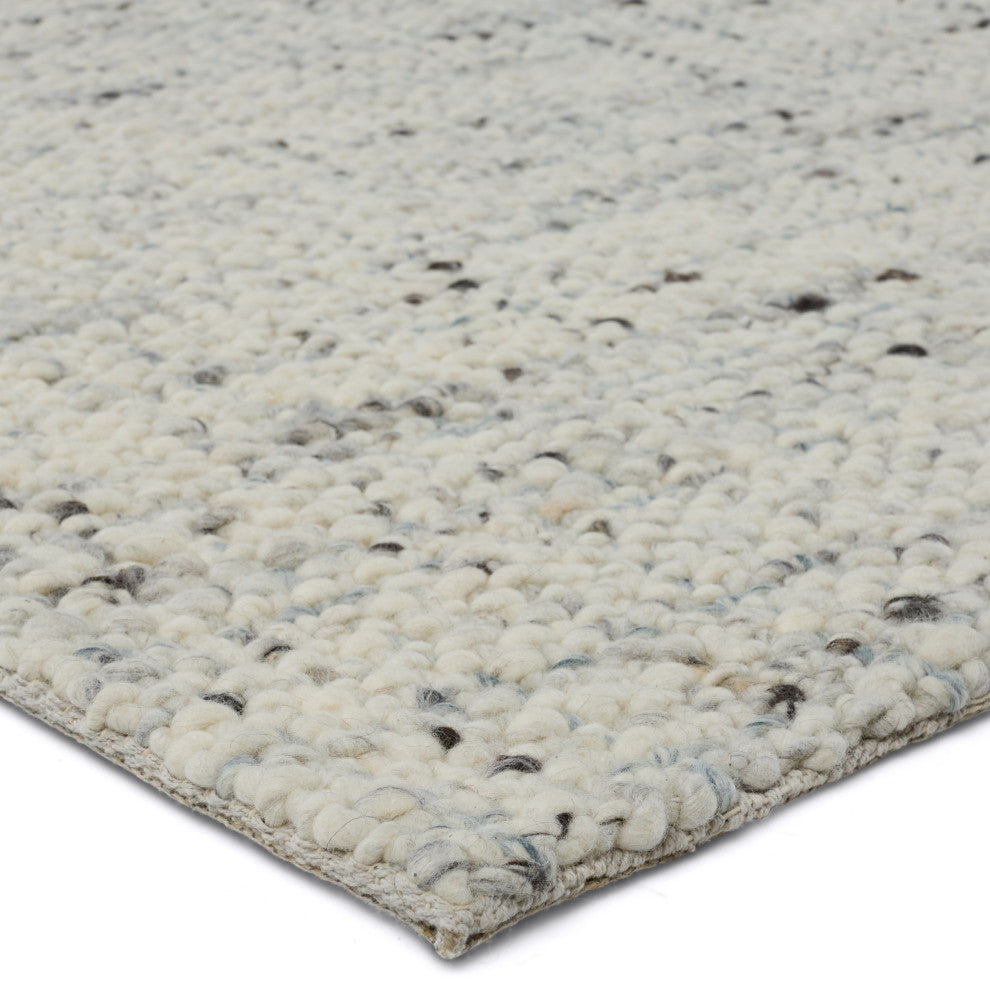 Jaipur Living Season Handmade Solid Cream/ Light Gray Area Rug 8'X10'