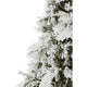 Flocked Snowy Pine Christmas Tree, 12', Without Lights