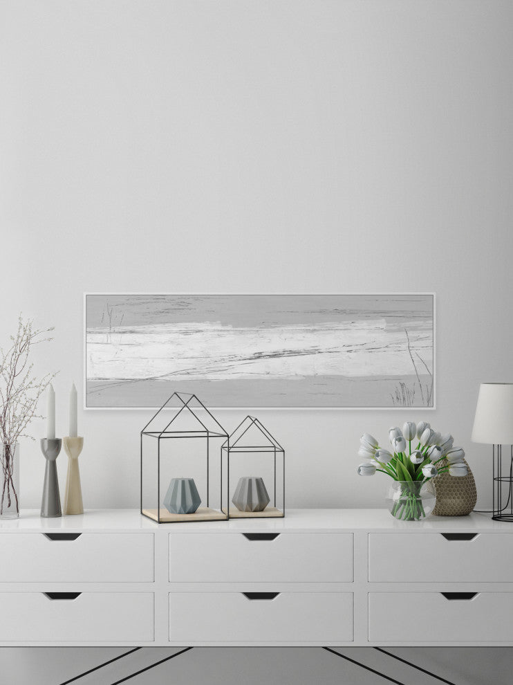 "Deep Thoughts" Floater Framed Painting Print on Canvas, 30x10