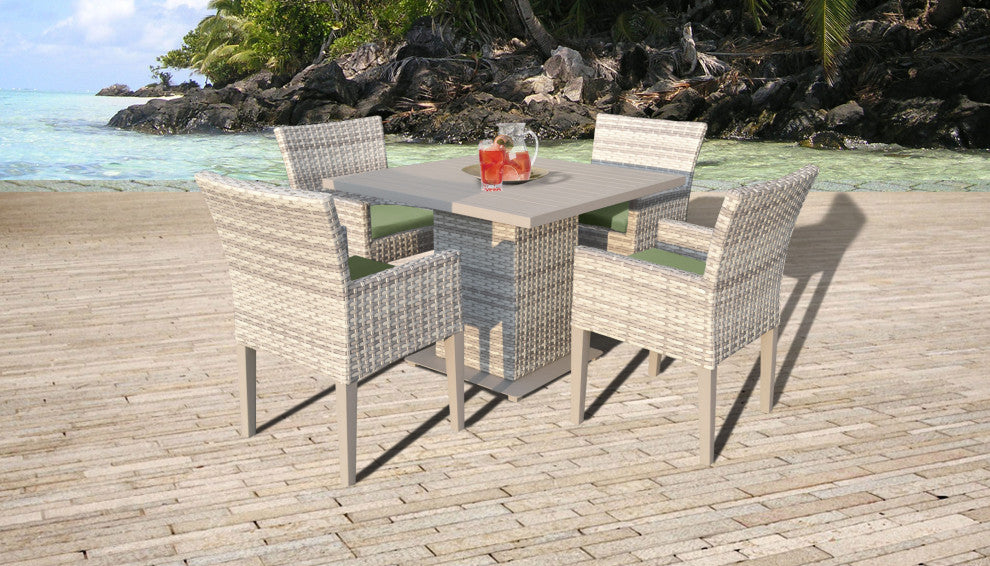 Fairmont Square Dining Table with 4 Chairs, Cilantro