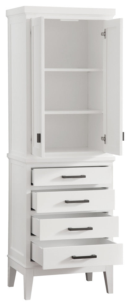 Avanity Madison 24" Linen Tower, White Finish