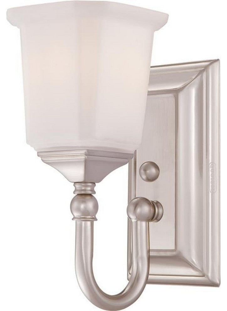 Nicholas 1-Light Wall Sconce, Brushed Nickel