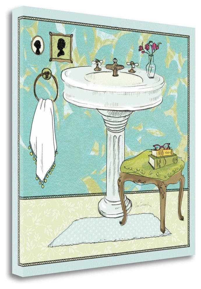 "Soak Awhile - Sink" By Sue Schlabach, Giclee Print on Gallery Wrap Canvas