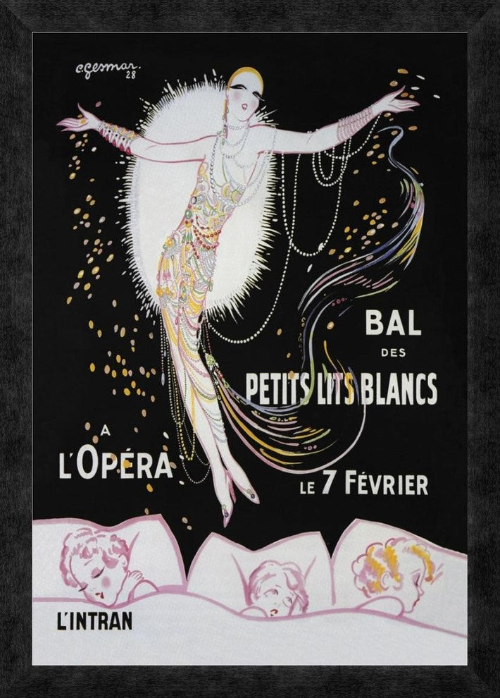 "Dance of the Little White Lights" Framed Canvas Giclee, 18"x26"