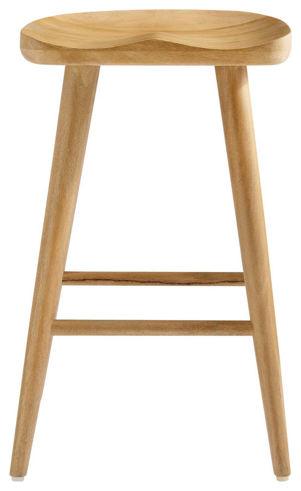 Saville Backless Wood Counter Stools - Set of 2