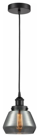 Innovations 616-1PH-BK-G173 1-Light Mini Pendant, Matte Black
