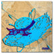 'Blue Floppy Purple Bow' Canvas Art by Roderick Stevens