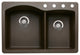 Blanco 440213-4 Diamond 33"x22" Granite Double Bowl Kitchen Sink, Cafe Brown