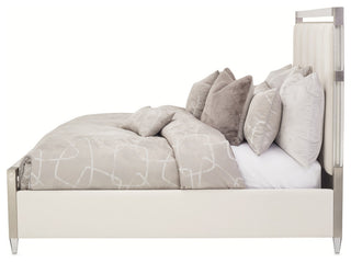 Penthouse Queen Short Panel Bed, Ash Gray