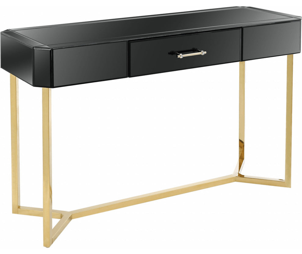 Black and Gold Console Table