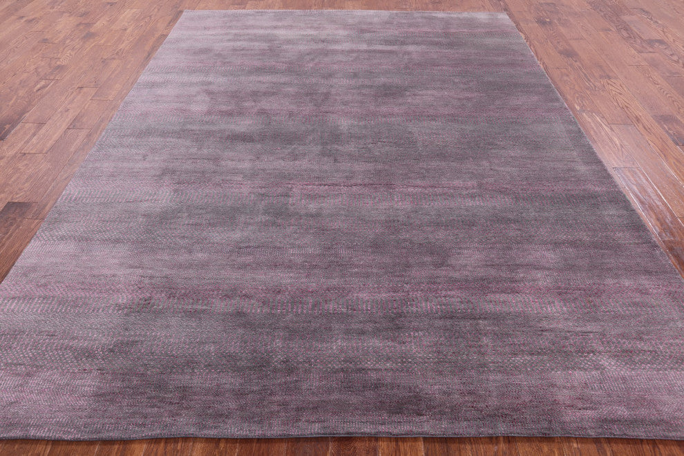 Savannah Grass Wool and Silk Handmade Rug 8' 0" X 10' 3" Q11437