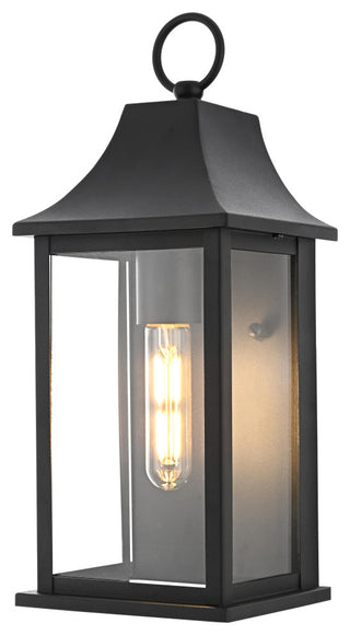 Home Living 6" Outdoor Wall Sconce, Black