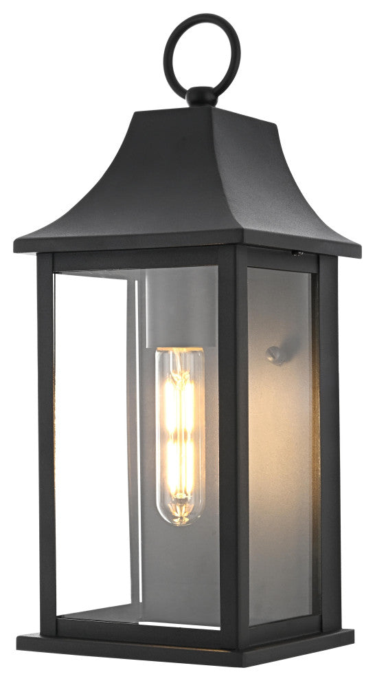Home Living 6" Outdoor Wall Sconce, Black