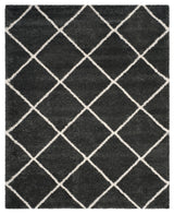 Safavieh  Hudson Shag Rug, Dark Gray/Ivory, 9'x12'
