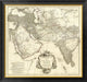 "Asia I, 1751" Framed Canvas Giclee by Jean Baptiste Bourguignon Anville, 34x32"