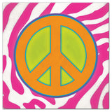 Bright Peace Sign 16x16 Canvas Wall Art