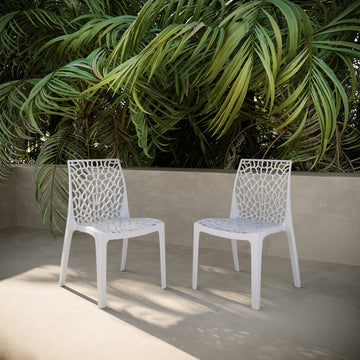 Karissa Weatherproof Chair, Set of 2, White
