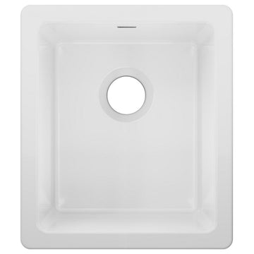 SWU1517WH Elkay Fireclay 16-7/16" Undermount Bar Sink, White