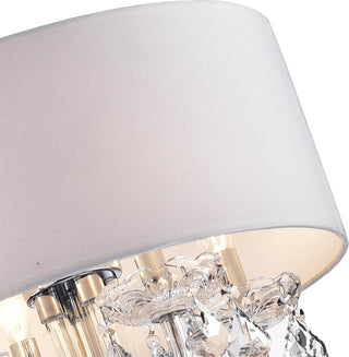 Anona 4-Light White Drum Chandelier