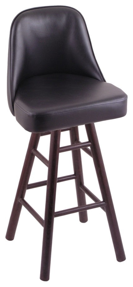 Holland Bar Stool, Grizzly Extra Tall Bar Stool, Smooth Oak Legs