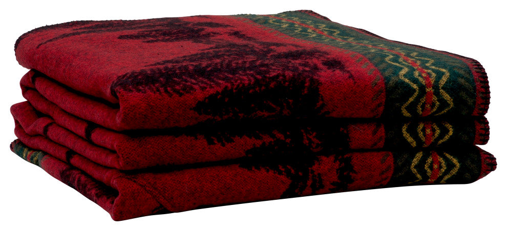 Wooded River Bear Throw