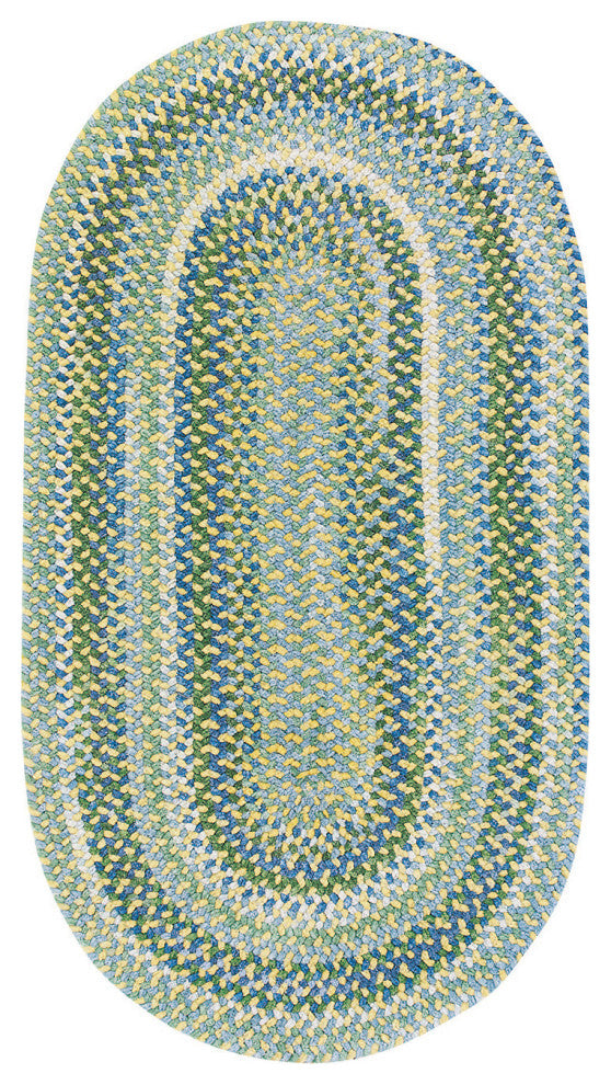 Capel Waterway Yellow 0470_100 Braided Rugs - 27" X 9' Runner Runner