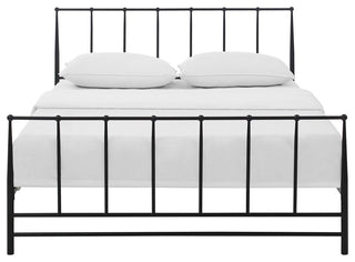 Estate King Steel Bed, Brown