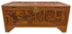 Consigned Early 20th Century Chinese Carved Camphor Wooden Trunk, Hope Chest