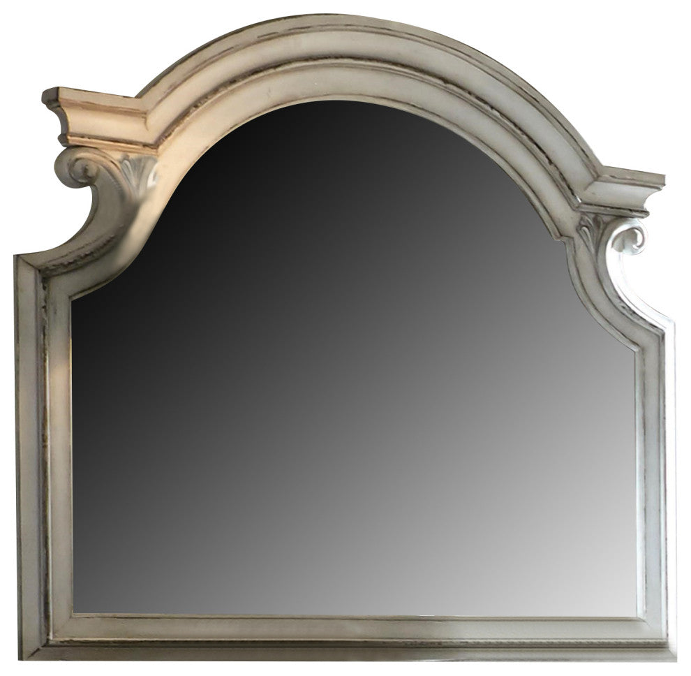 Liberty Magnolia Manor Mirror in Antique White 244-BR51 EST SHIP TIME APPX 4