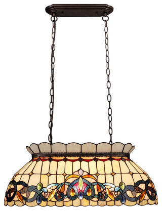 Serenity Victorian-Style 3-Light Island Pendant 28" Wide