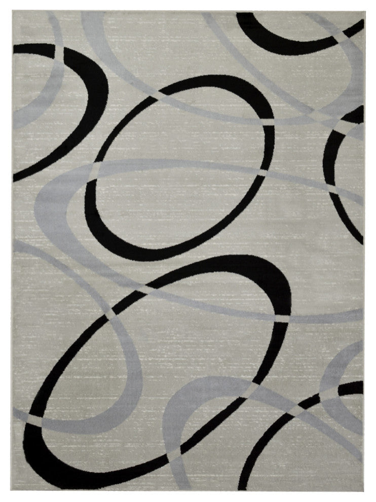 Modern Accent Rug, Champagne, 9'8"x7'5"