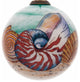 Sea Shell Hand Painted Mouth Blown Glass Ornament