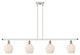 Innovations 516-4I-WPC-G461-6 4 Light Island Light, White, Polished Chrome
