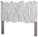 Picket Fence Twin Headboard, Distressed Gray