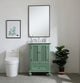 Home Living Single Bathroom Vanity, Vintage Mint, 24"