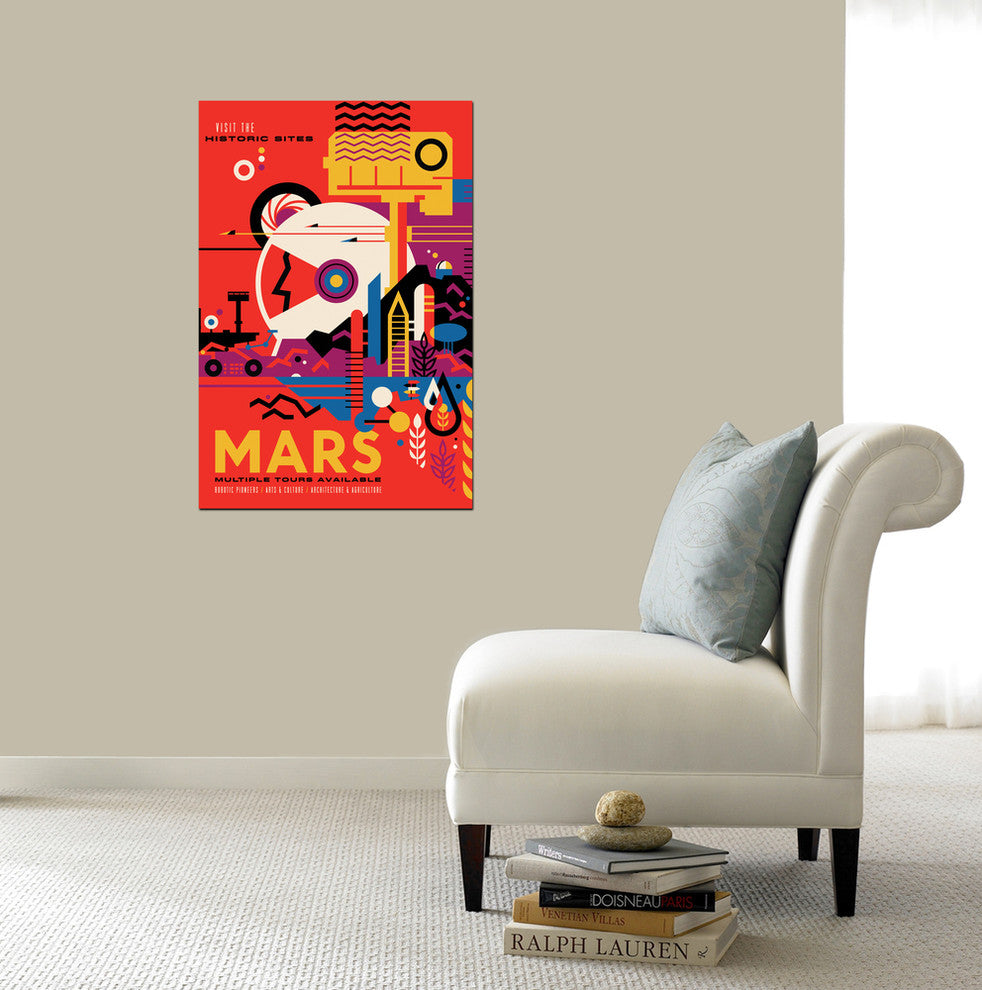 Epic Graffiti "Visions of the Future: Mars" Giclee Canvas Wall Art, 40"x60"