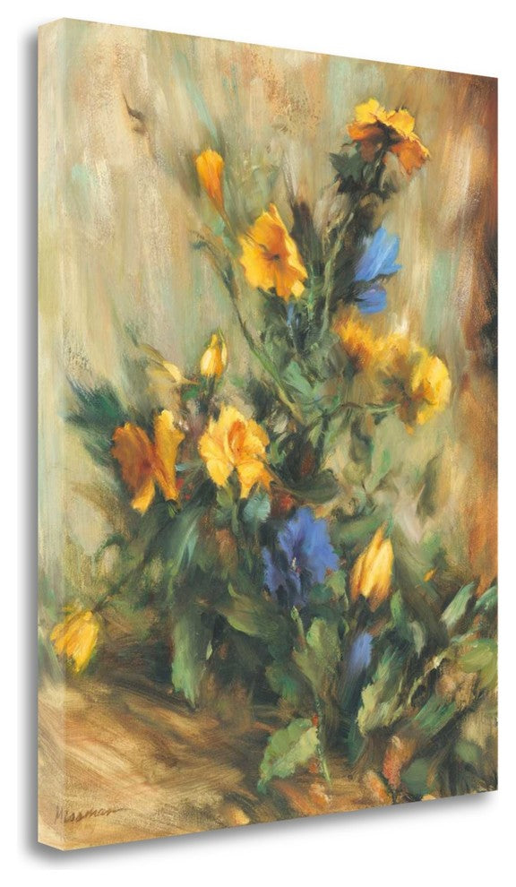"Floral" By Mark Missman, Giclee Print on Gallery Wrap Canvas, Ready to Hang
