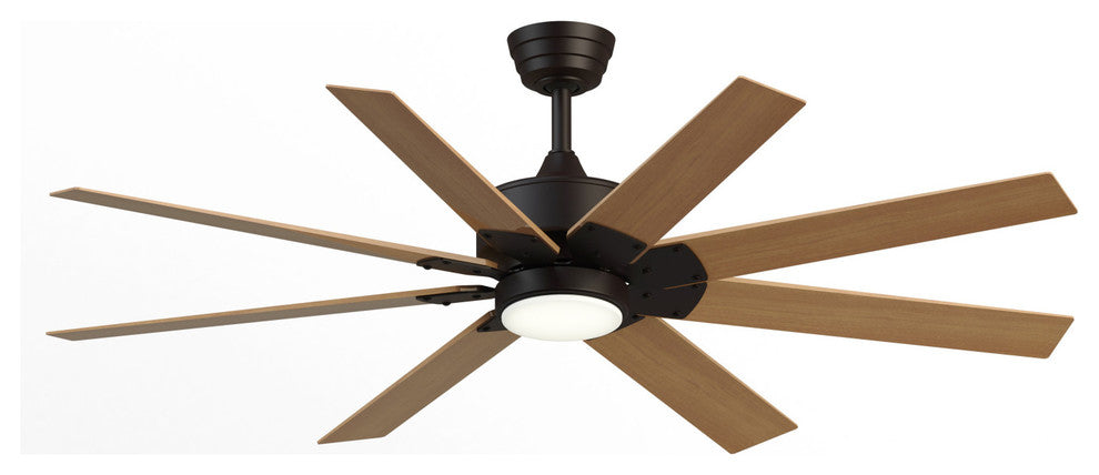 Fanimation Levon Custom-KIT-52-LK Levon Custom 52" 8 Blade Indoor - Dark Bronze